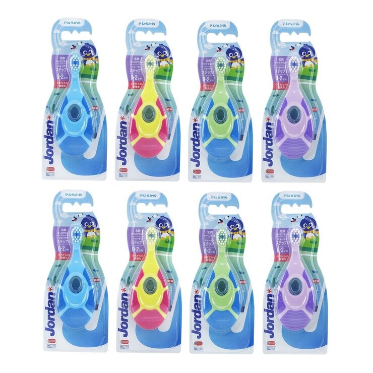 ジョーダン Step1 0-2才用 歯ブラシ 8本 ジョーダン Step1 0-2才用 歯ブラシ 8本