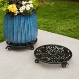 Mullally キャスター付き プランタースタンド 2個セット