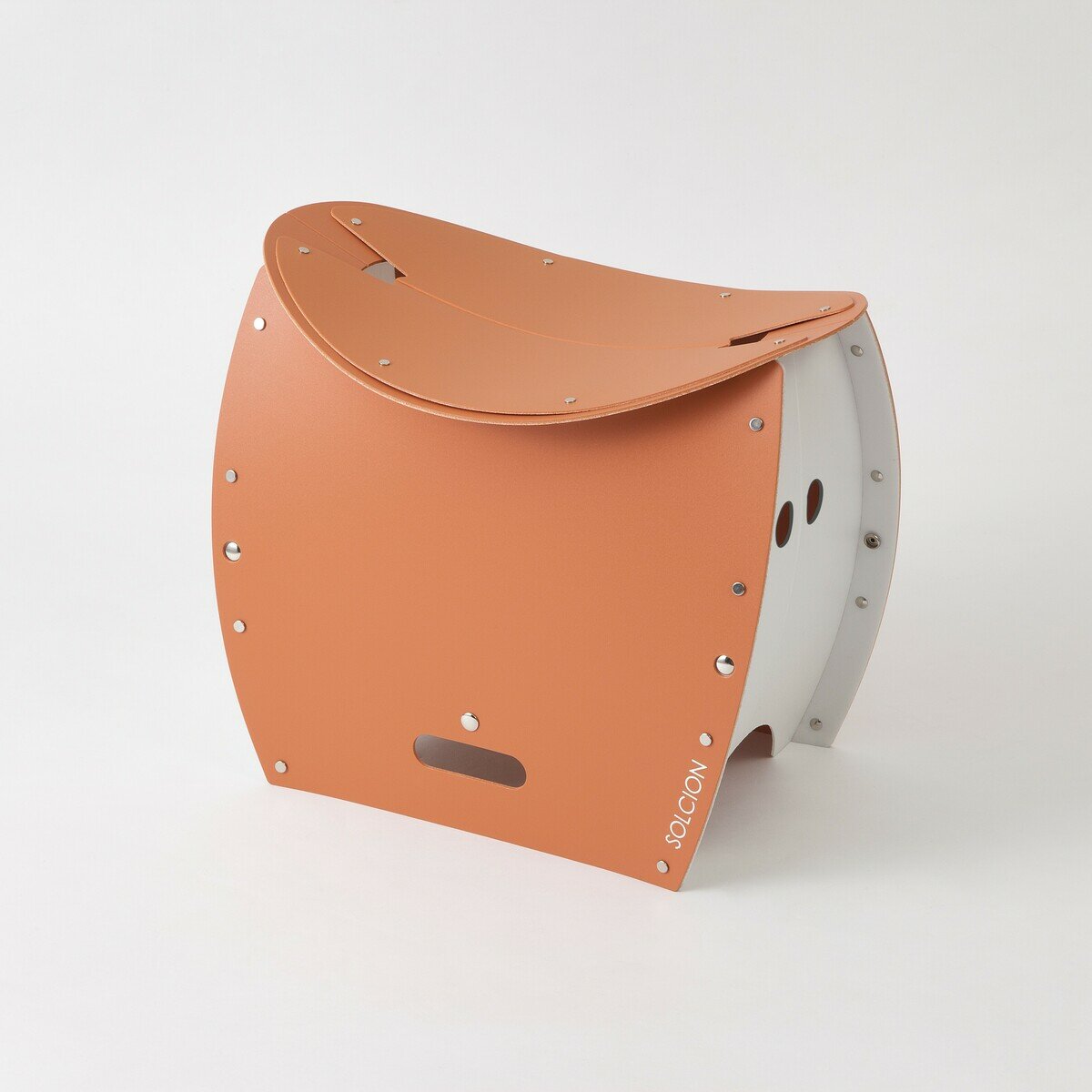 SOLCION（ソルシオン）PATATTO 350+ 折りたたみイス 防災トイレ テラコッタ PT3503