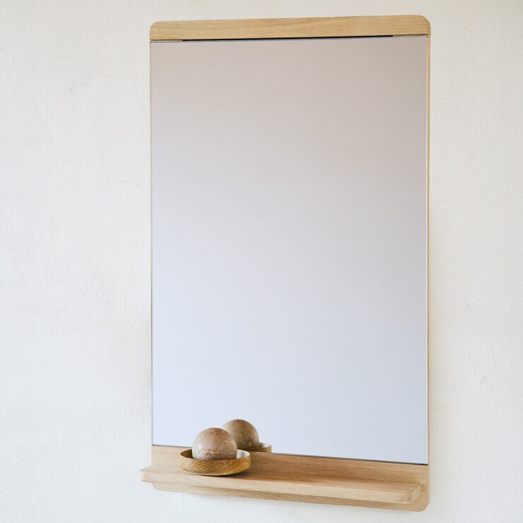 FORM&REFINE リムウォールミラー 40 x 68cm ホワイトオーク
