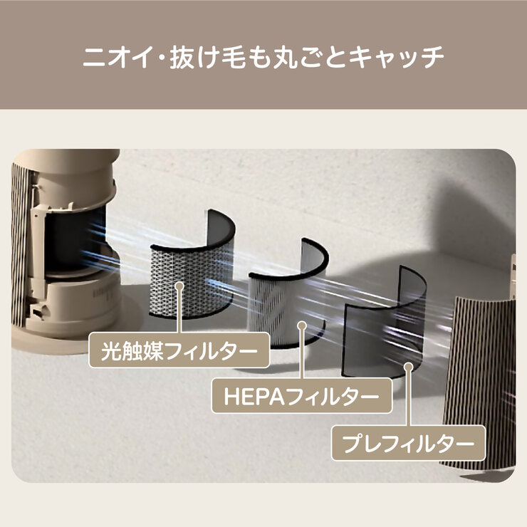 LG ペットモード搭載マルチ機能空気清浄機 AeroCatTower AS207CBZ0