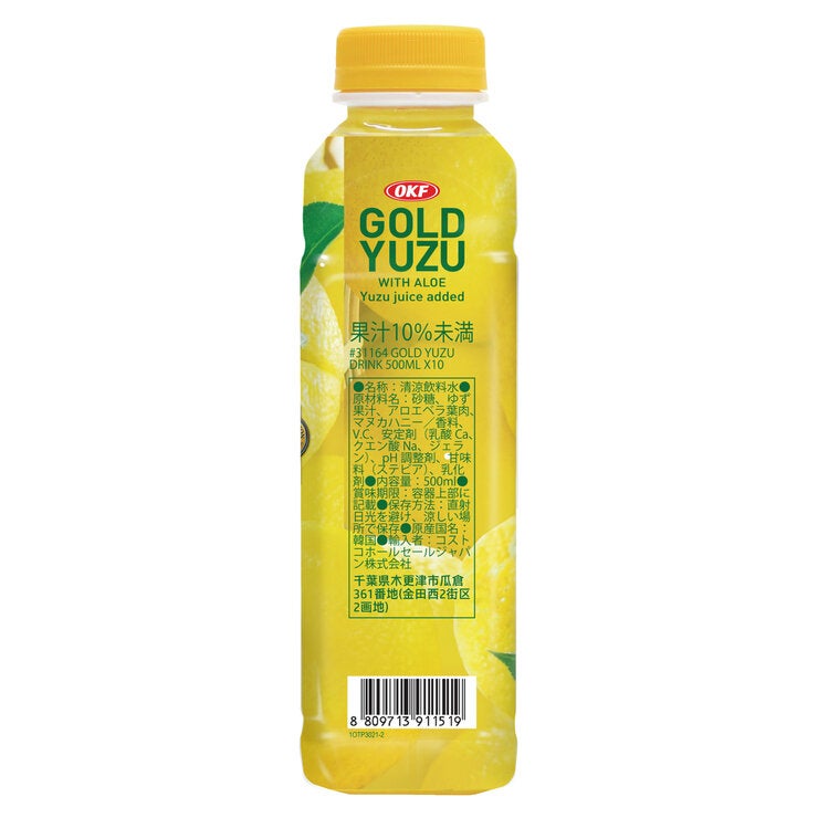 OKF ゴールド ユズ ドリンク 500ml x 10本 OKF ゴールド ユズ ドリンク 500ml x 10本