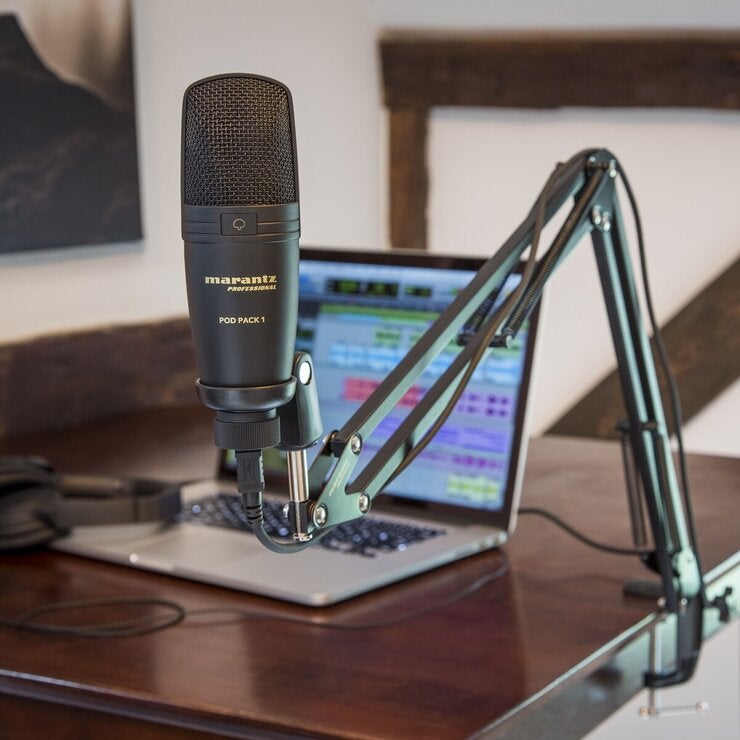 Marantz 放送・配信用 USB コンデンサーマイク・ブームアームスタンド付き PODPACK1J Marantz 放送・配信用 USB コンデンサーマイク・ブームアームスタンド付き PODPACK1J