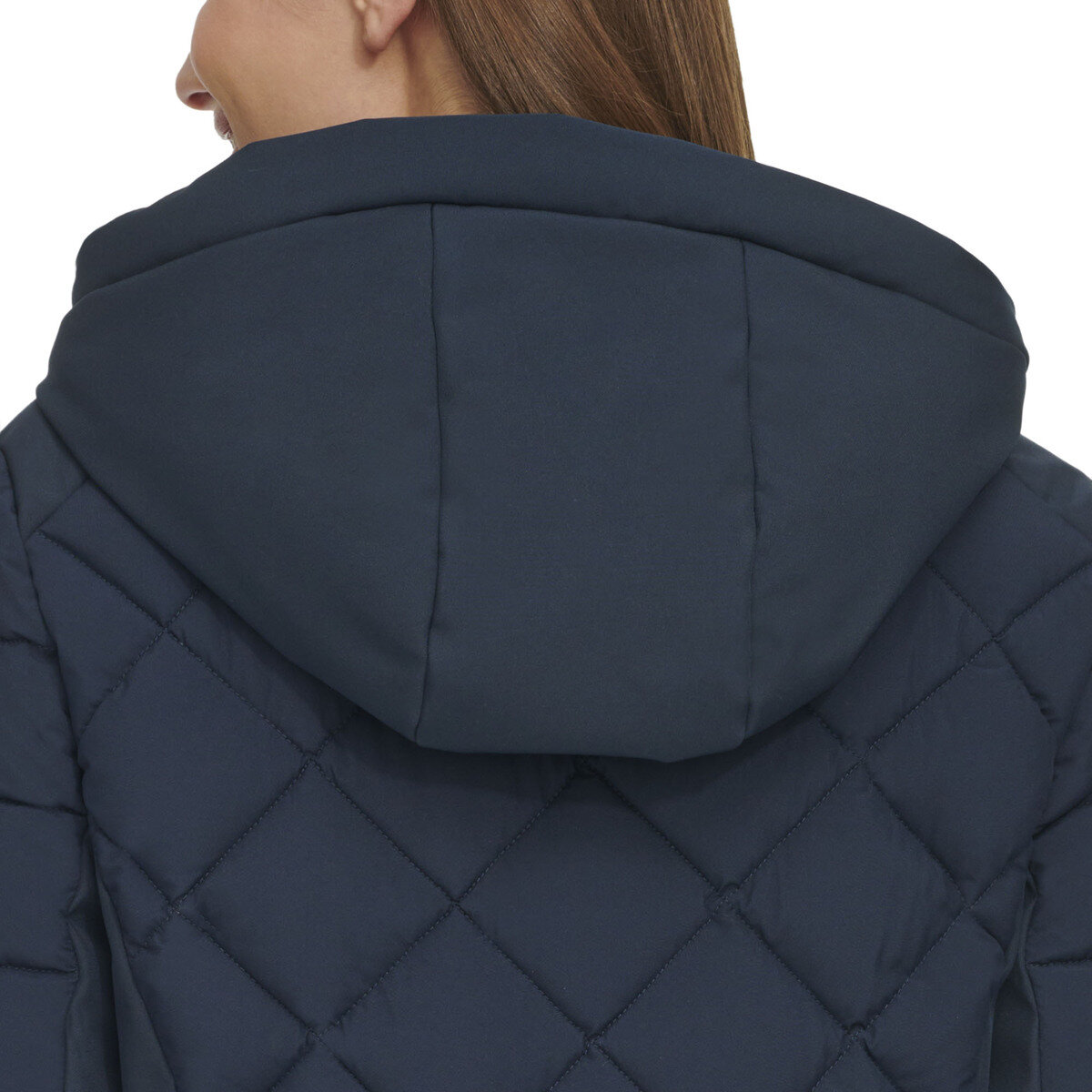 トミーヒルフィガー レディース キルトジャケット ネイビー XL