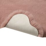 Mon Chateau フェイクファーラグ 60 x 177cm ピンクソリッド