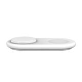 Belkin BoostCharge Pro Qi2 2-in-1 ワイヤレス充電パッド 15W ホワイト WIZ021qcWH