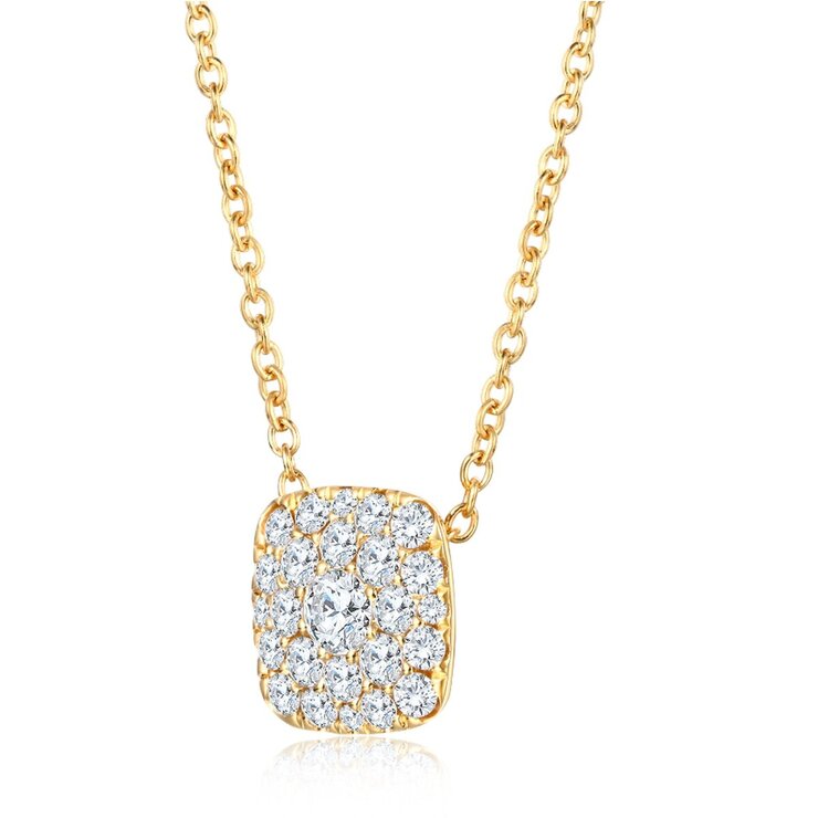 18K イエローゴールド 0.5カラット ダイヤモンド ペンダント 18K イエローゴールド 0.5カラット ダイヤモンド ペンダント