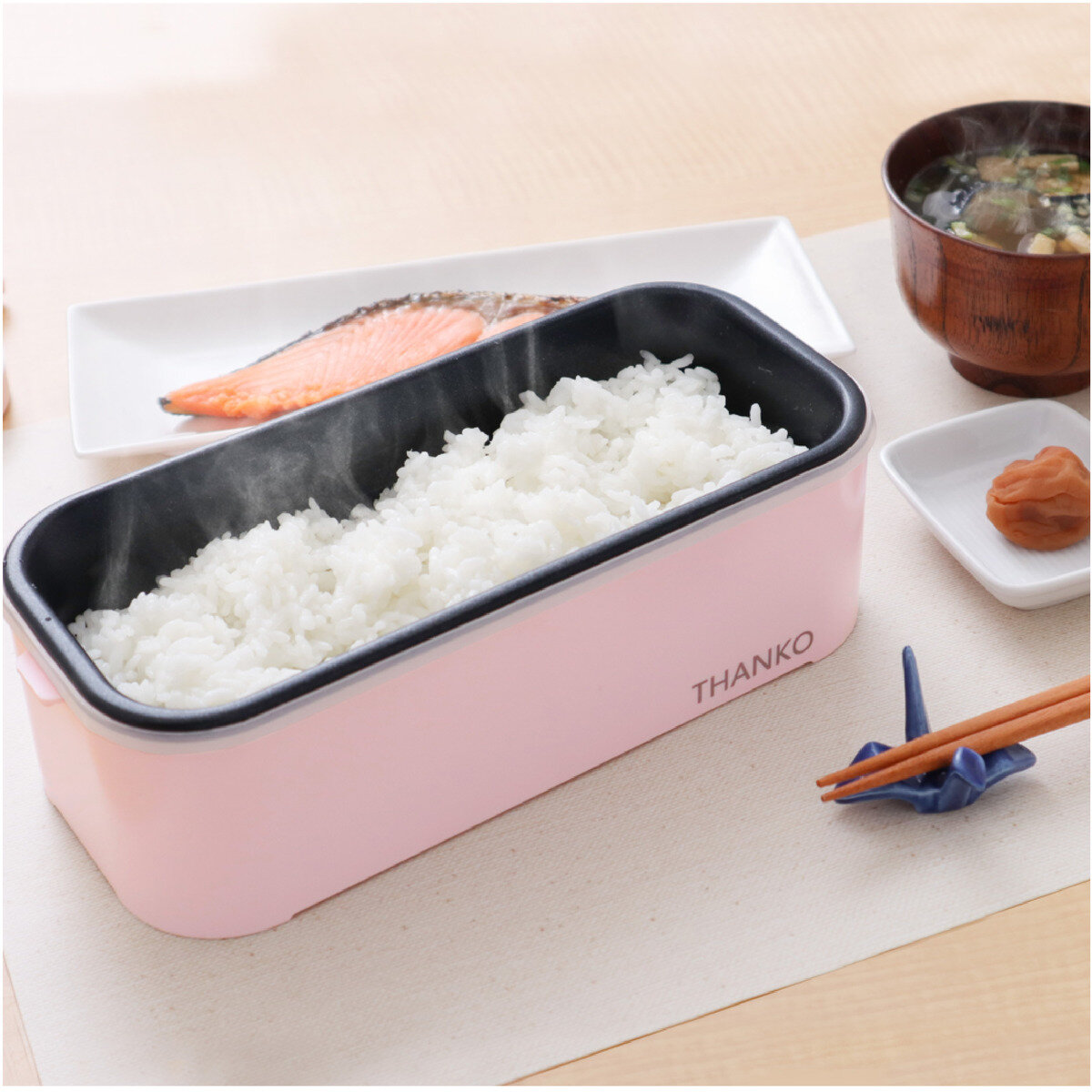 THANKO 高速弁当箱炊飯器 1合炊き RCKDSGS/TKFCLBRC