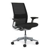 スチールケース シンクチェア プラチナフレーム エボニー