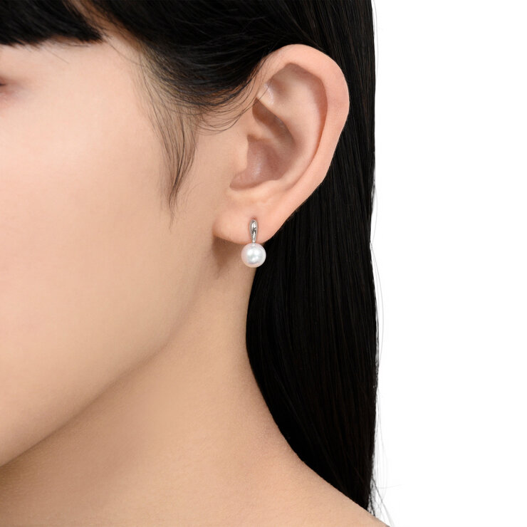 プラチナ900 アコヤパールピアス 7.0mm