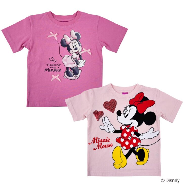 ディズニー / キッズ Tシャツ 2枚入り / ミニー 100cm ディズニー / キッズ Tシャツ 2枚入り / ミニー 100cm