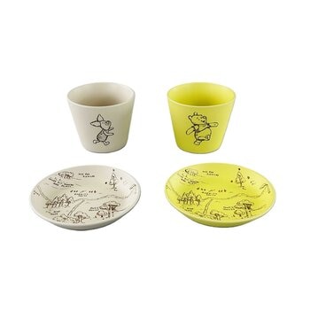 くまのプーさん カップ＆プレートセット 4個 | Costco Japan