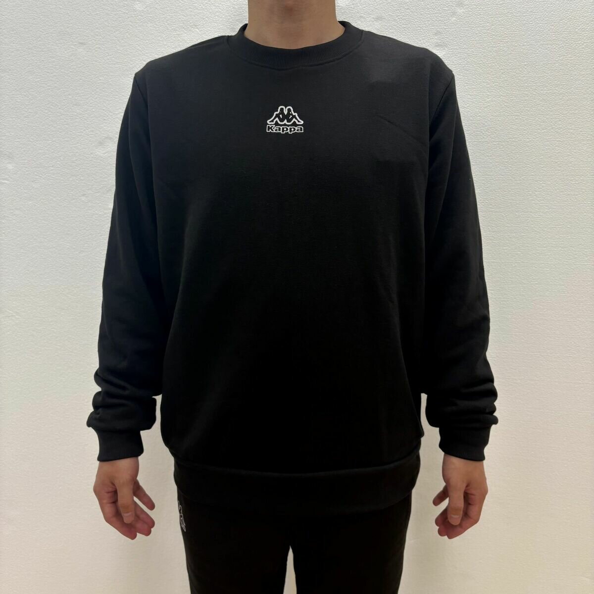 カッパ メンズ スウェットシャツ / ブラック / LL