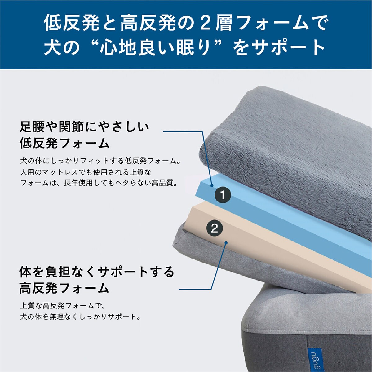 グーグー ドギー シニア XSサイズ グレー
