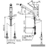 LIXIL ハンドシャワー付浄水器内蔵型シングルレバー混合水栓 (ワンホールタイプ) RJF-971Y