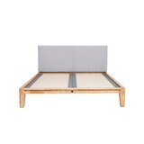 グーグー ヘッドボード クイーン ライトグレー