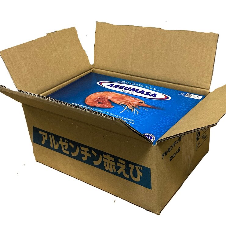 【冷凍】刺身用天然赤海老 4kg