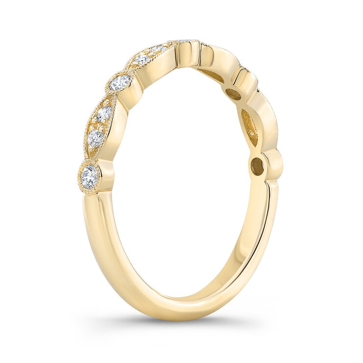 18K イエローゴールド 0.2カラット ダイヤモンド リング 18K イエローゴールド 0.2カラット ダイヤモンド リング