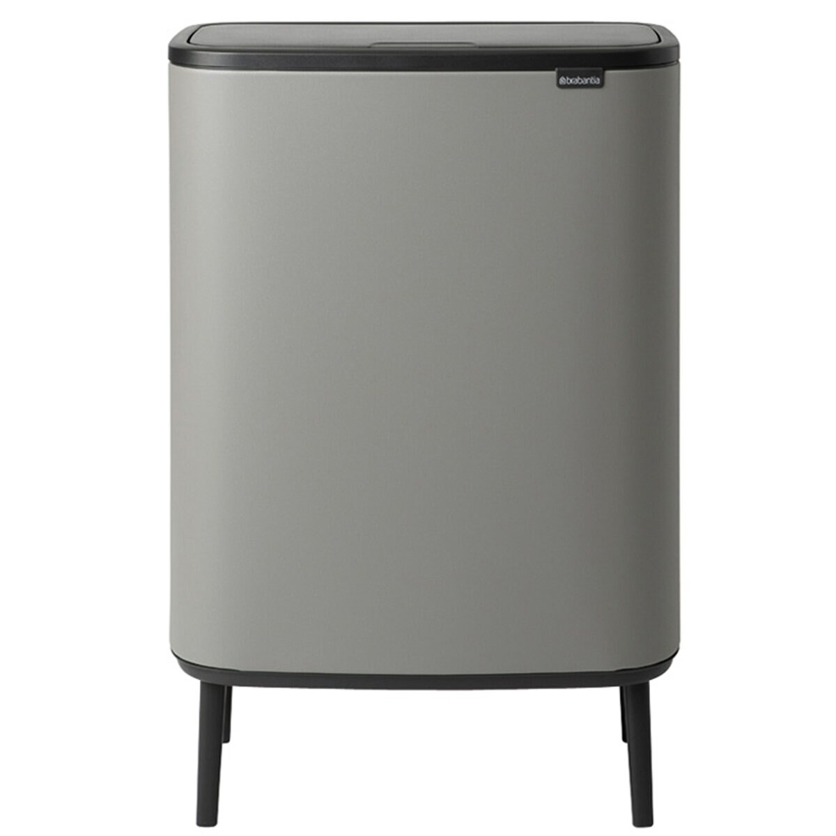 ブラバンシア BoタッチビンHi 2x30L   タッチ式ごみ箱 2分別(脚つき)  ミネラルコンクリートグレー  130663