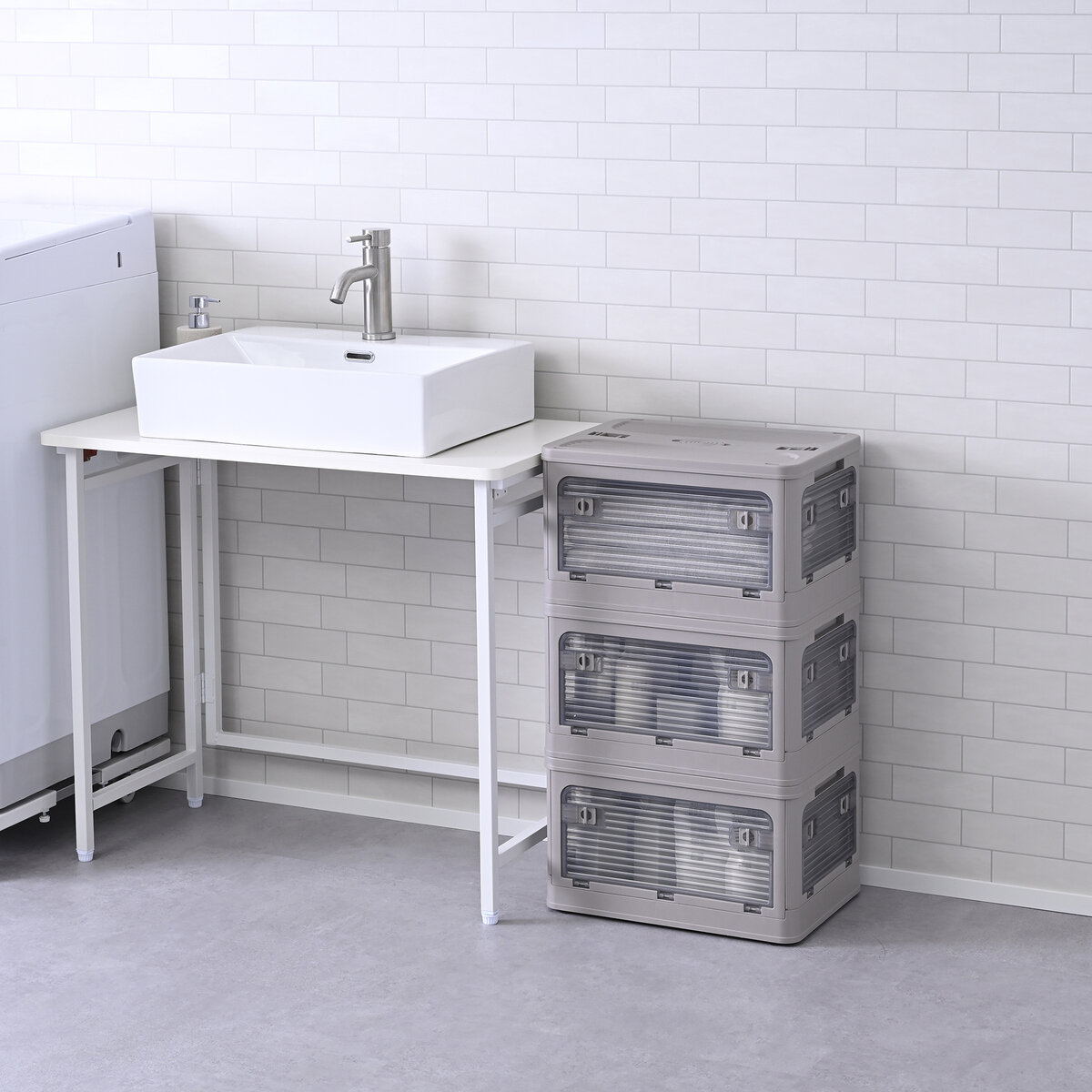 YAMAZEN コンテナフルオープンボックスS 3個組