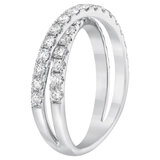14K ホワイトゴールド 0.90カラット ダイヤモンド リング