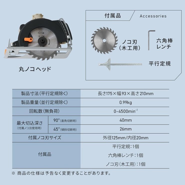 アイリスオーヤマ 18Vマルチギア 丸ノコヘッドアタッチメント