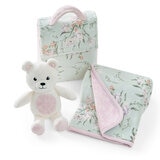 Honey Pod ベビーブランケット＆ぬいぐるみ パープル