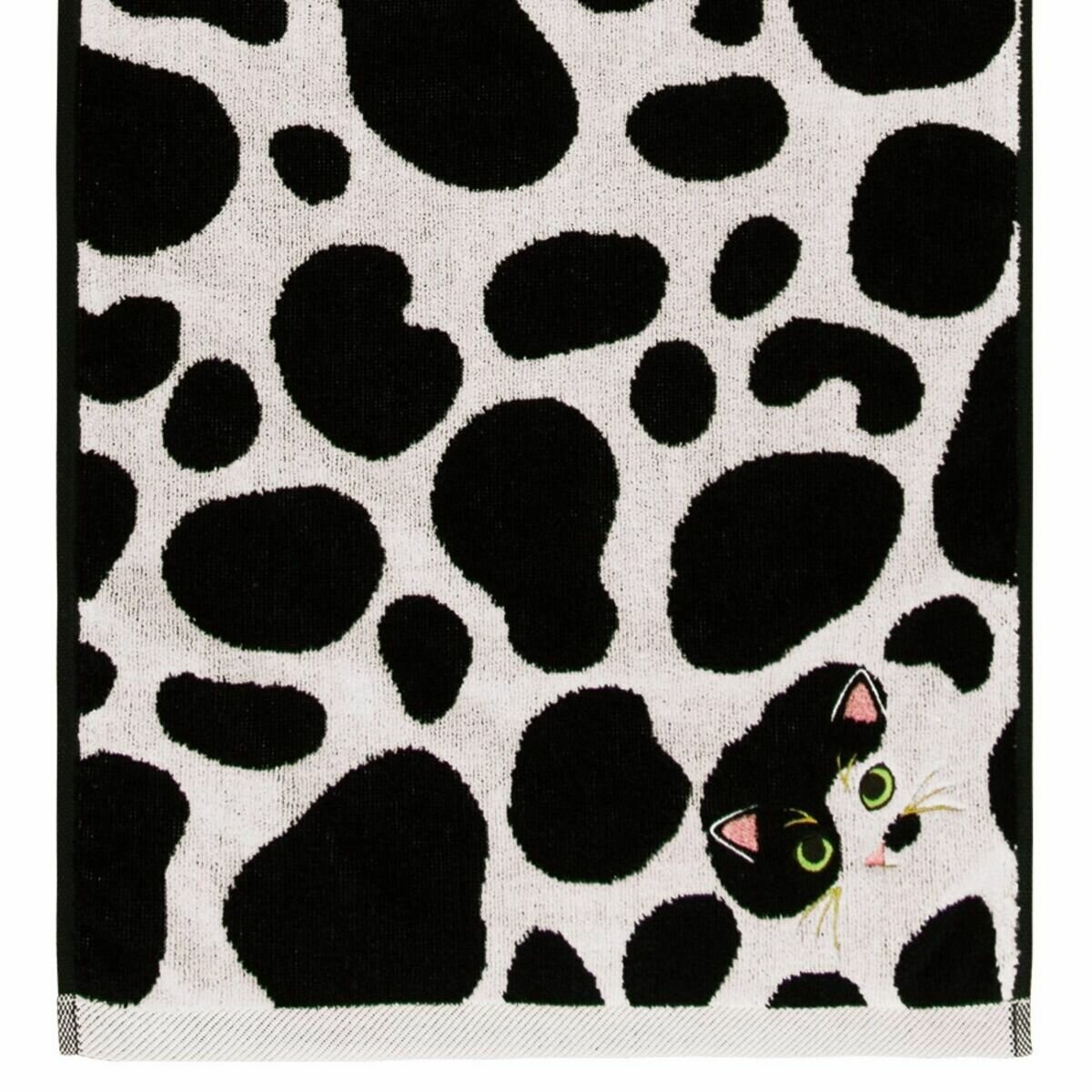 Uchinoko うちのニャンコ毛並ロングフェイスタオル 34cm x 100cm 3枚組 ぶち/バイカラー
