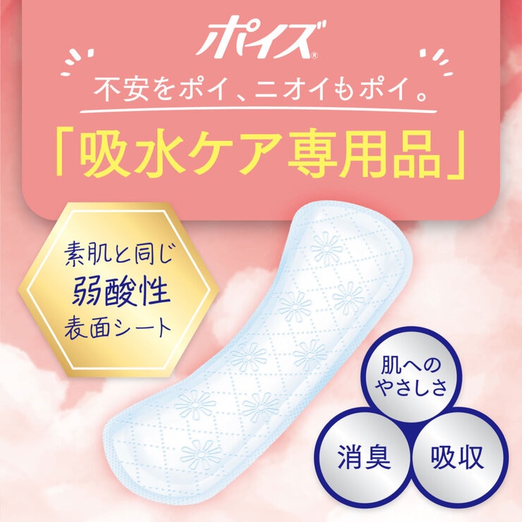 ポイズさらさら素肌パンティライナー 5cc 72枚