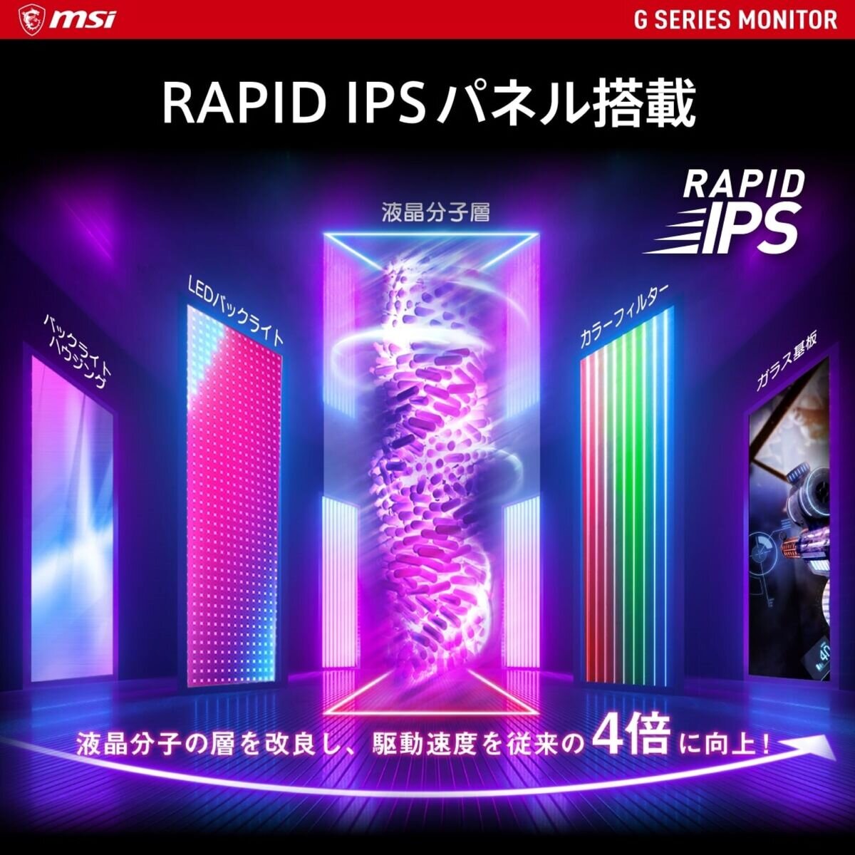 MSI/ゲーミングモニター/23.8インチ/180Hz/G2412F