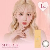 モラク ワンデー 10枚入り 宮脇咲良イメージモデルカラコン 度なし (±0.00)