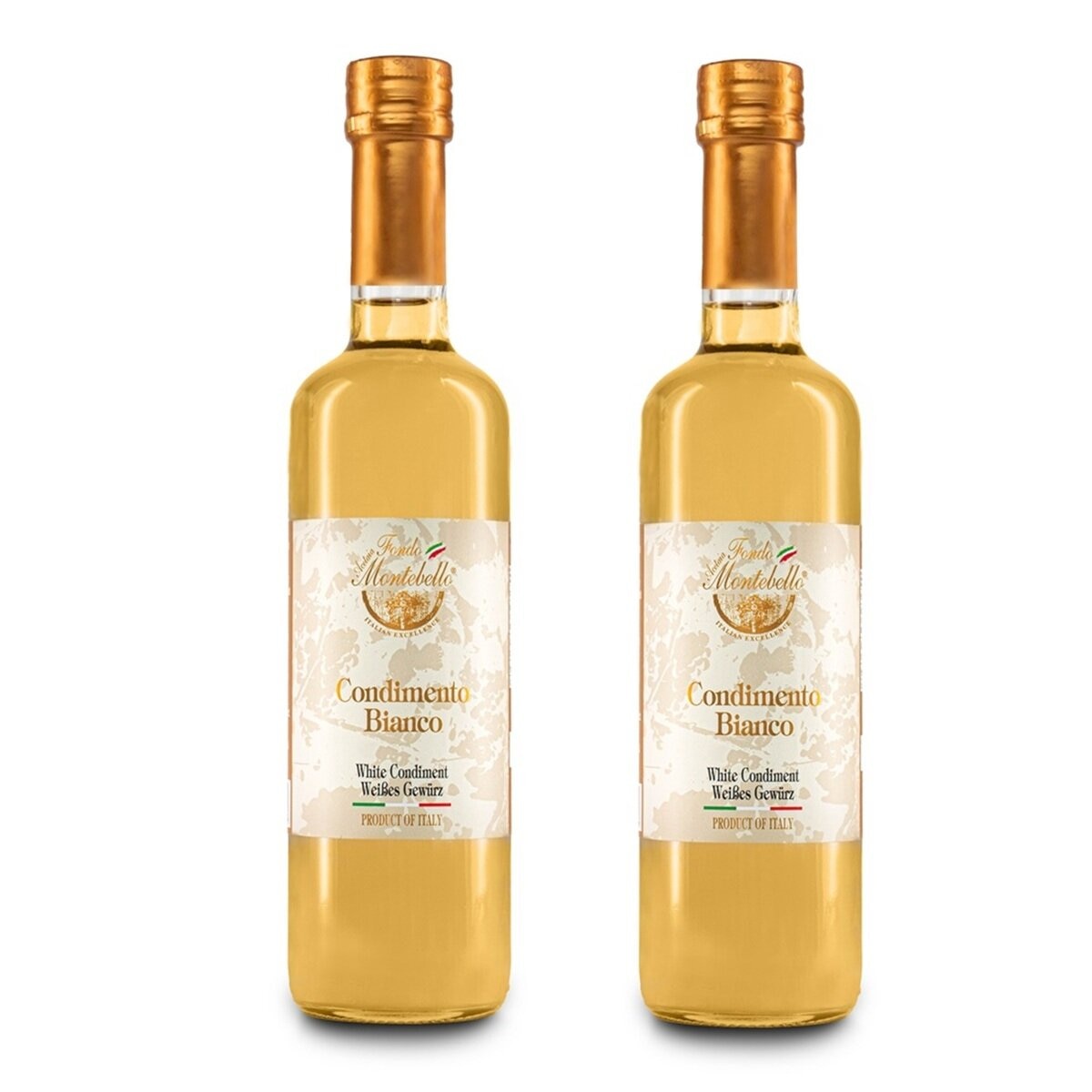 フォンドモンテベロ ホワイトバルサミコ酢 FMWB 500ml x 2本
