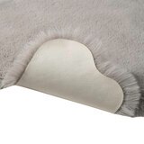 Mon Chateau フェイクファーラグ 60 x 99cm グレーソリッド