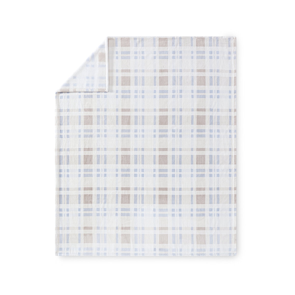 大判ひざ掛け 152cm x 177cm ラナ プレイド アイボリー | Costco Japan