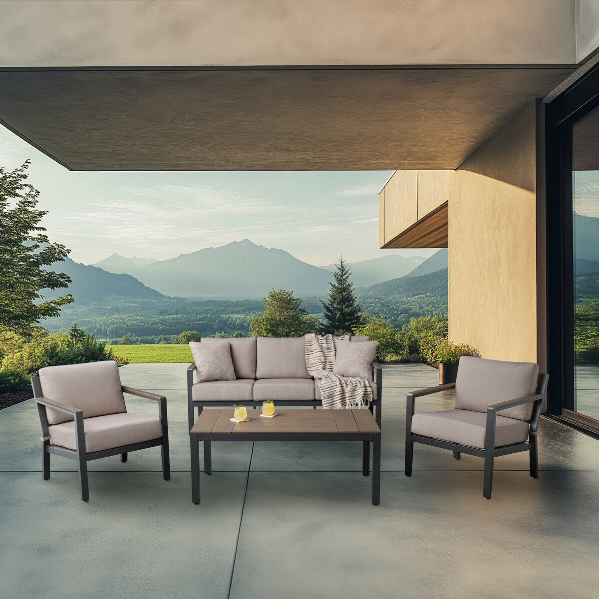 アジオ Stockholm 屋外用 ソファー 4点セット