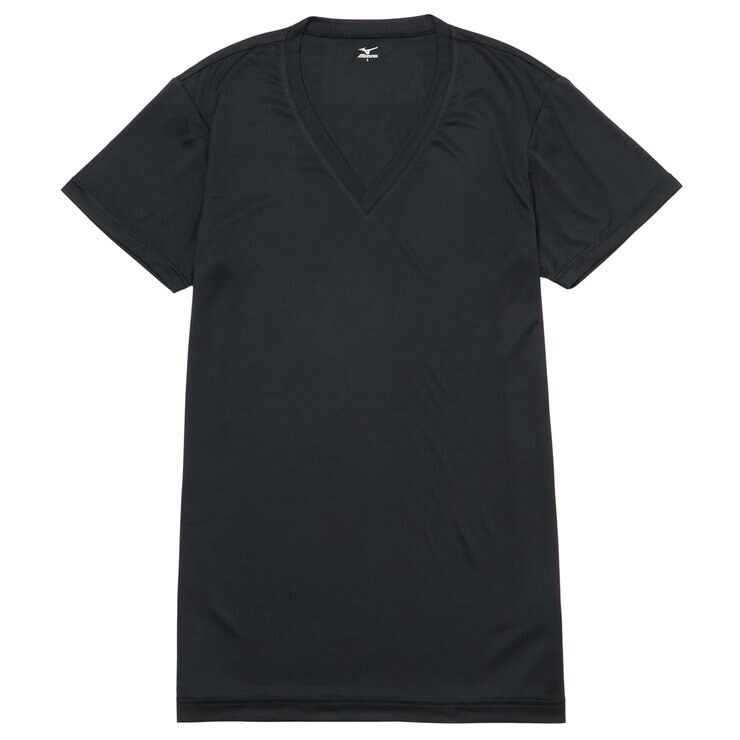ミズノ メンズ Vネック Tシャツ 2枚組 ブラック M ミズノ メンズ Vネック Tシャツ 2枚組 ブラック M