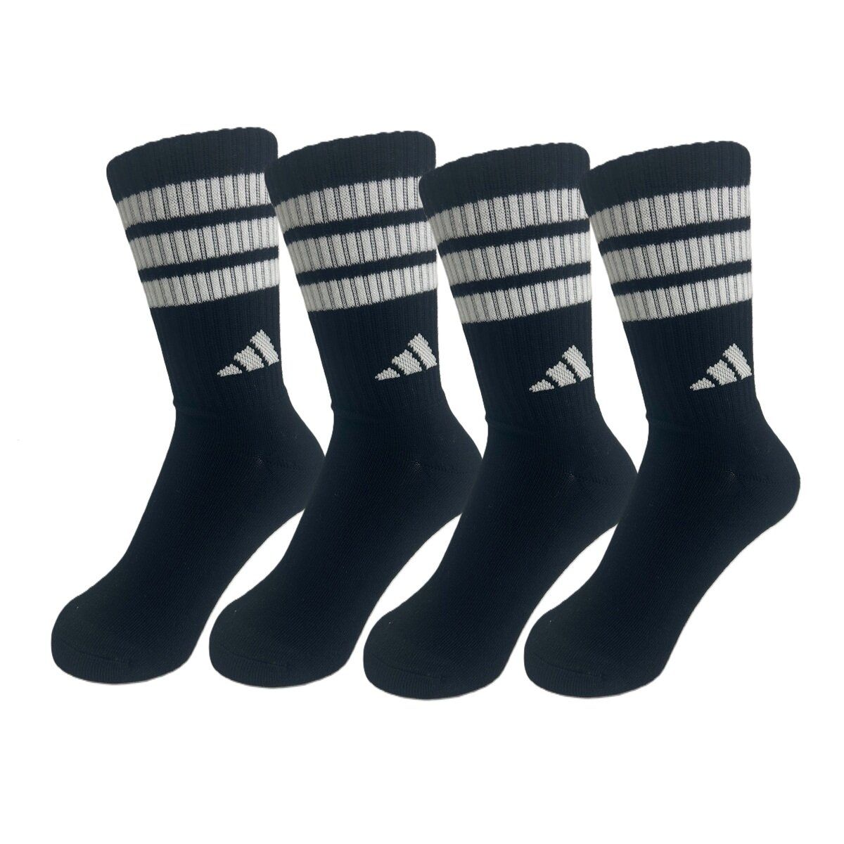 アディダス アスレチック ソックス 4足組 ブラック