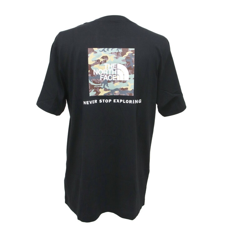 ザ ノースフェイス メンズ エボリューション ボックス カモ フィル 半袖 Tシャツ ブラック M