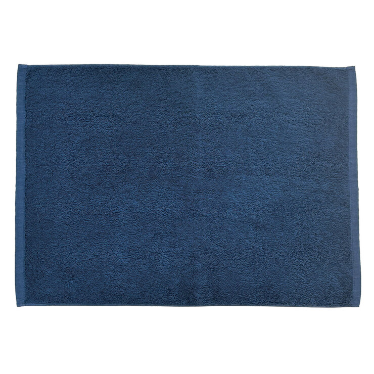 さらっと速乾 タオルバスマット 45cm x 60cm 2枚組 ブルー