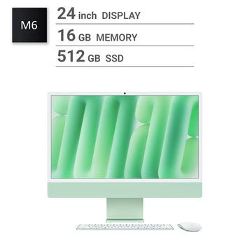 Apple/iMac 24インチ/12コアCPU/12コアGPU/M6チップ/16GB/512GB SSD/グリーン