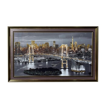 クリスタルアート レインボーブリッジ 134 x 85cm
