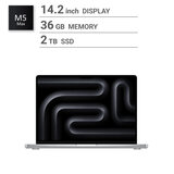 Apple/MacBook Pro 14インチ/18コアCPU/ 32コアGPU/M5 Maxチップ /36GB/2TB SSD-シルバー Apple/MacBook Pro 14インチ/18コアCPU/ 32コアGPU/M5 Maxチップ /36GB/2TB SSD-シルバー