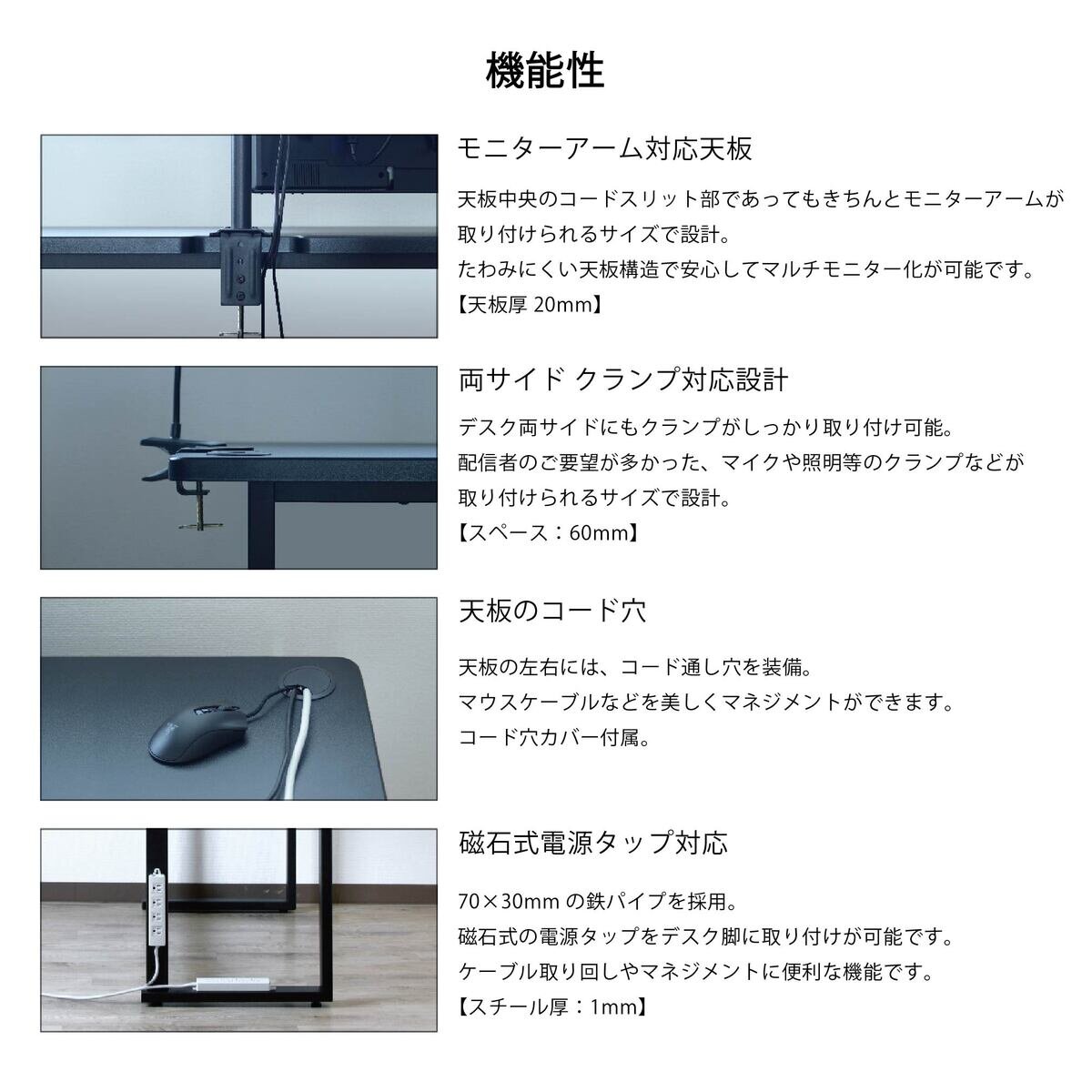 コンティークス グラウンズデスク W1200