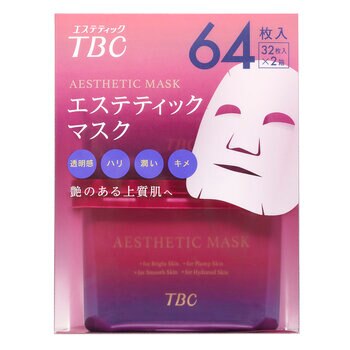 TBC エステティックマスク 64枚入 (32枚入 x 2箱) TBC エステティックマスク 64枚入 (32枚入 x 2箱)