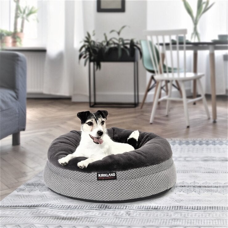 カークランドシグネチャー ネストペットベッド 丸型 61cm x 61cm ダークグレー カークランドシグネチャー ネストペットベッド 丸型 61cm x 61cm ダークグレー