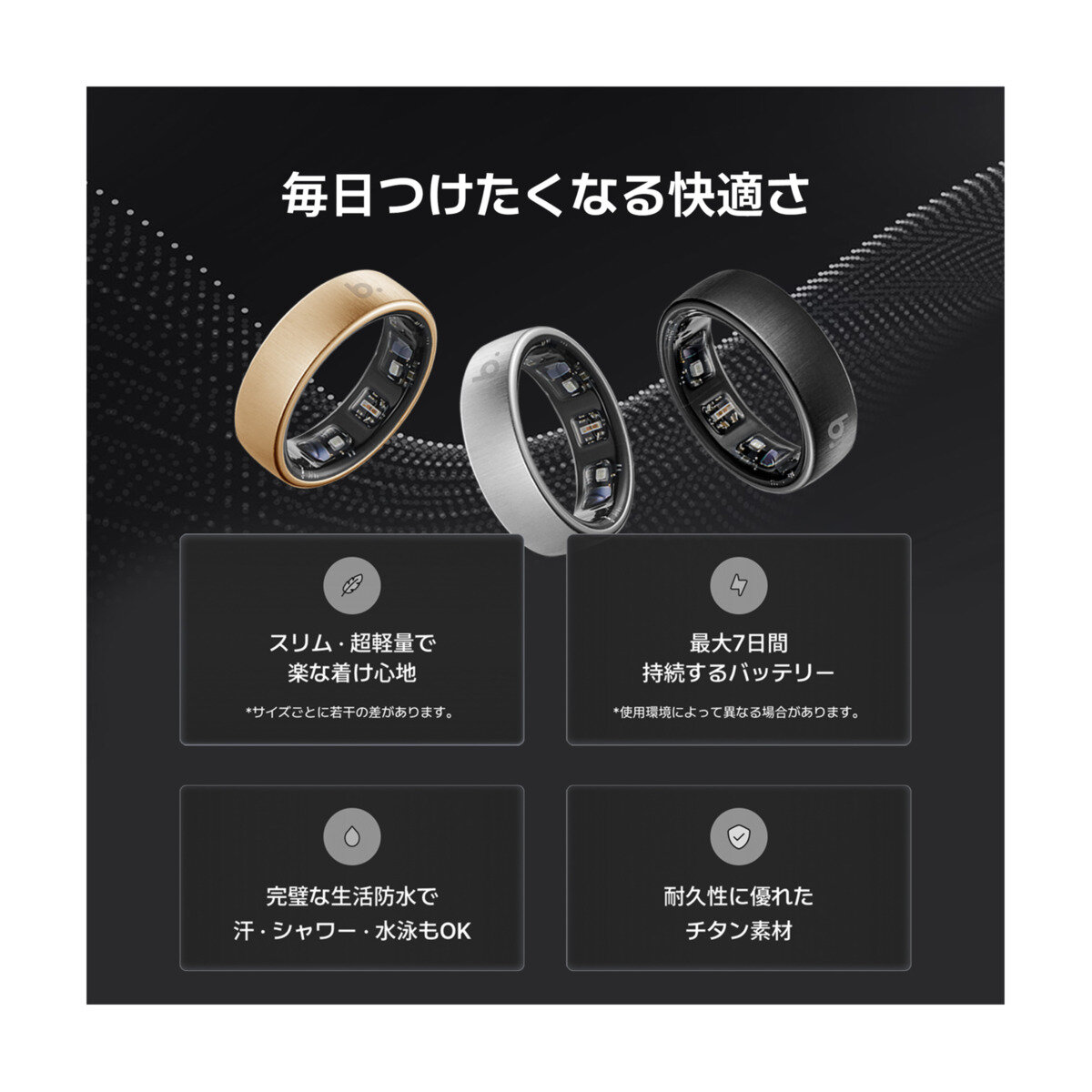 ブリング Pro モデル チタン スマートリング