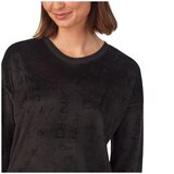 ディーケーエヌワイ ウィメンズ ロゴ ベロア セット ブラック XL