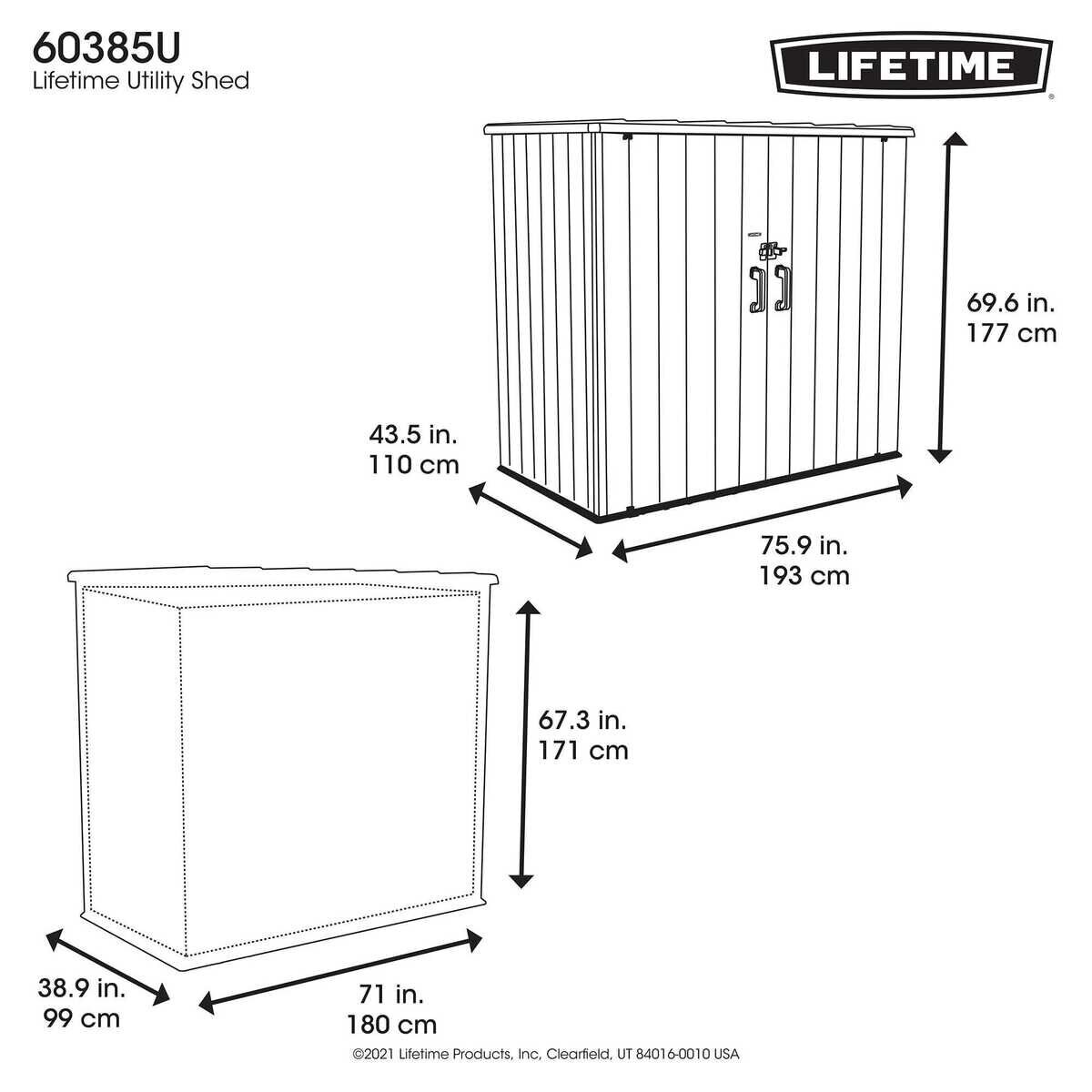 LIFETIME ユティリティー物置