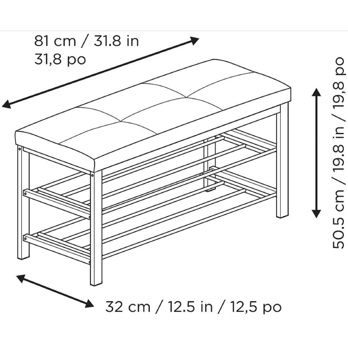 Neatfreak!(ニートフリーク!)収納付きファブリックベンチ Neatfreak!(ニートフリーク!)収納付きファブリックベンチ