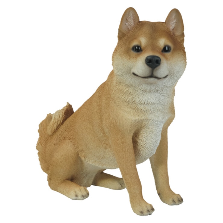 ウービア お座り柴犬の置物 (大) H14197 ウービア お座り柴犬の置物 (大) H14197